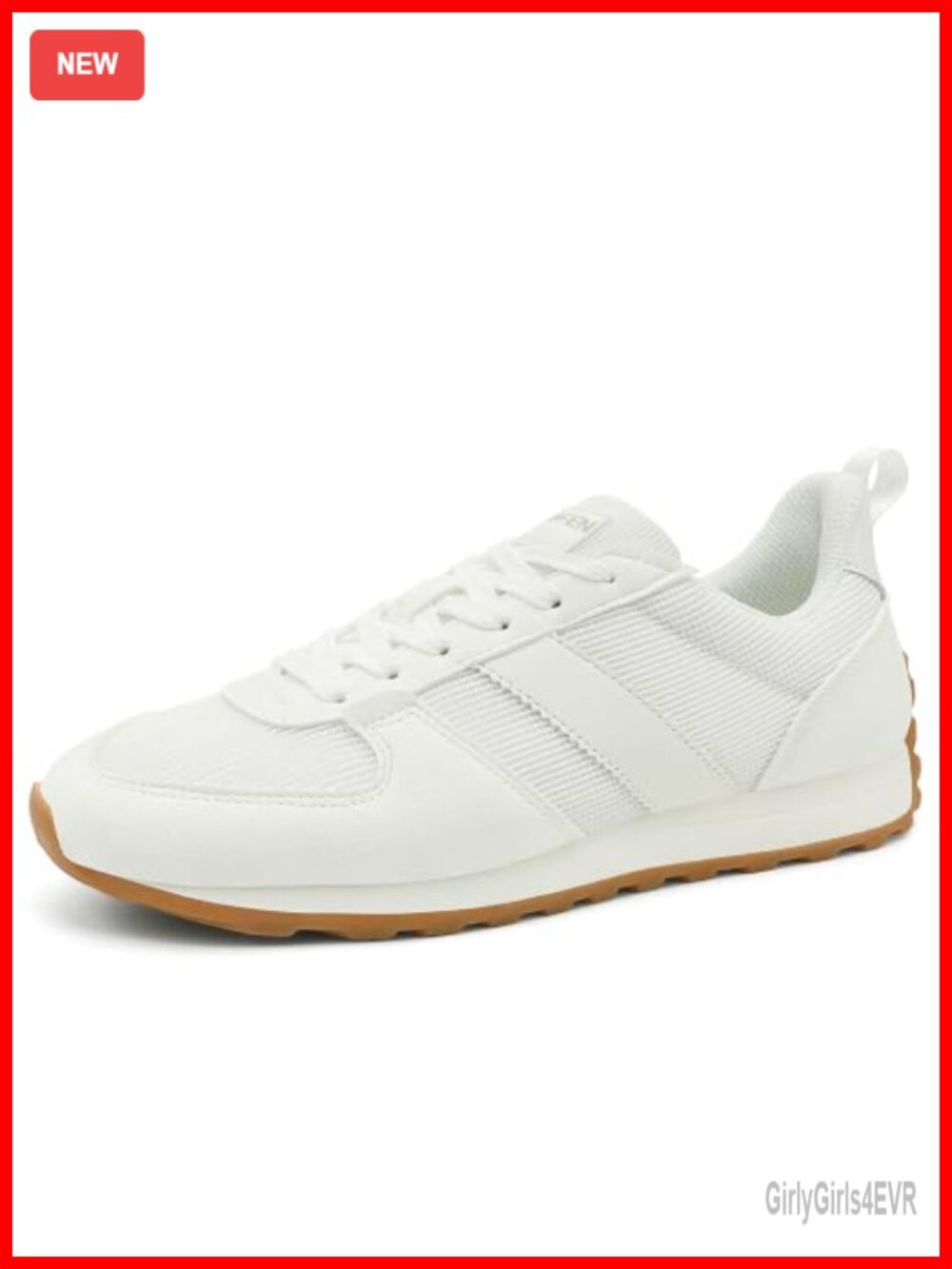 Retro Sneakers Microfiber Suede Mesh Lace-Up Walking Shoes